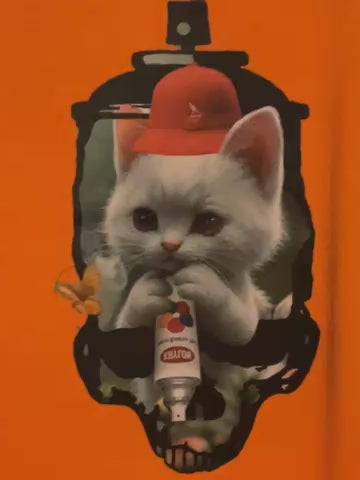 Fresh since kitten lucky money   Cat skull